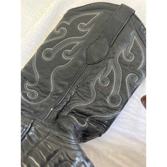 Los Altos Mens Genuine Crocodile Cowboy Boots Size  9.5 Western - Picture 11 of 12